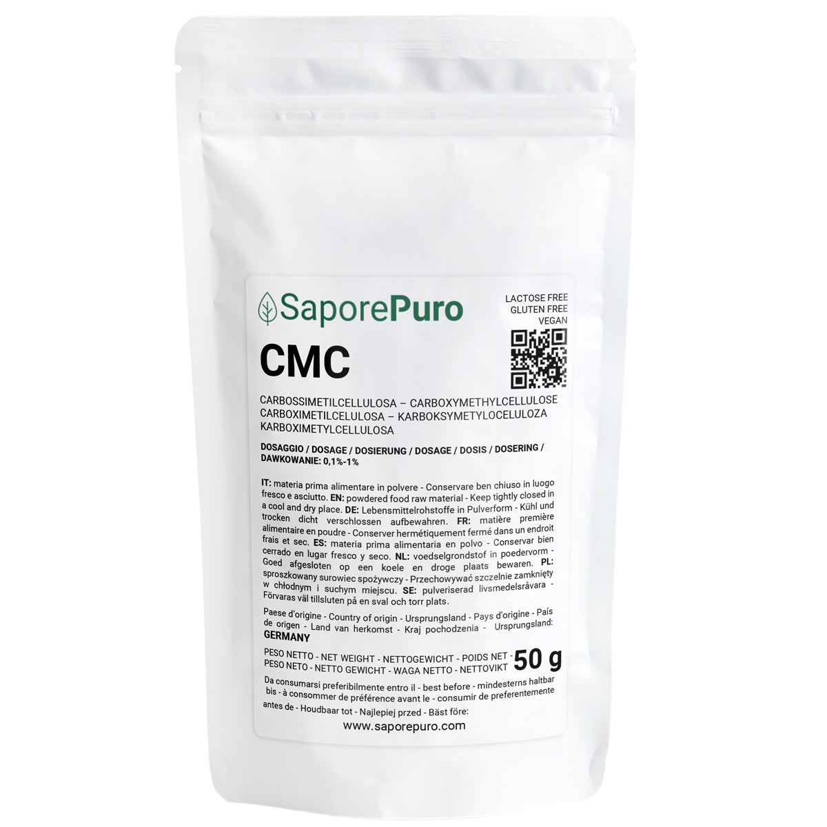 Carboxymethylcellulose - Cmc - 50 GR - SaporePuro